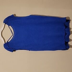 Banana Republic Royal Blue Sleeveless Knit Top